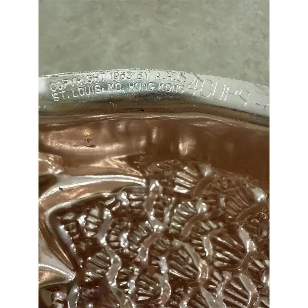 Vintage 1963 Copper Toned Pineapple Jello Molds by AHC Hong Kong Wall Decor MCM